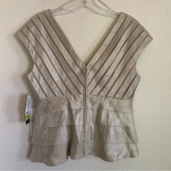 NWT Adrianna Papell Peplum Top - Picture 5 of 15
